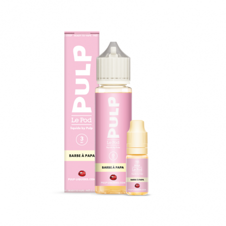 Pack 60ml Barbe A Papa Le Pod Liquide Pulp 3mg