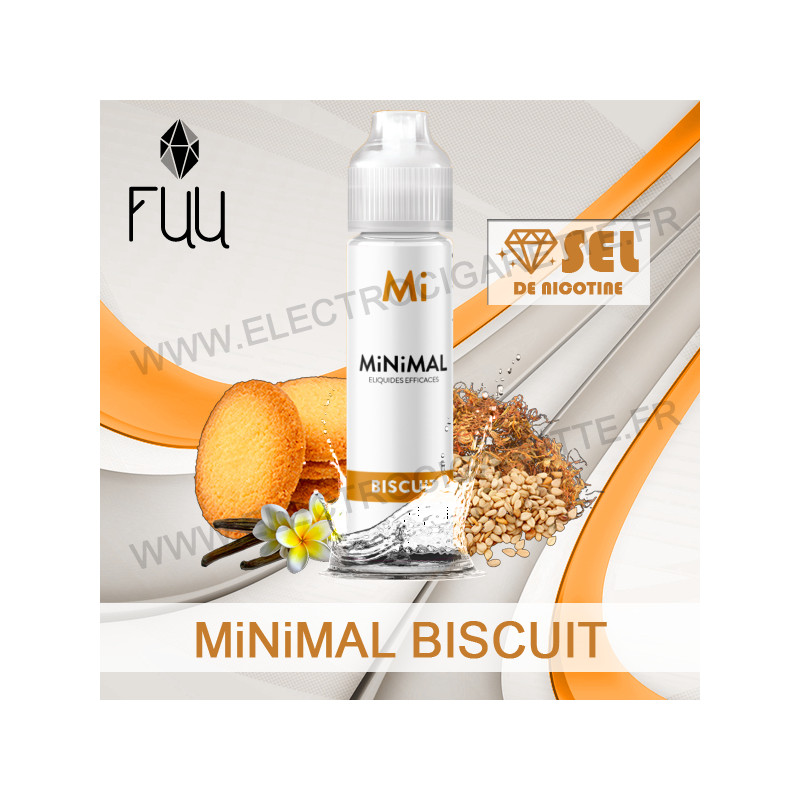 MiNiMAL Biscuit Grand Format 50ml 0mg - E-liquide Gourmand Vanille Sésame