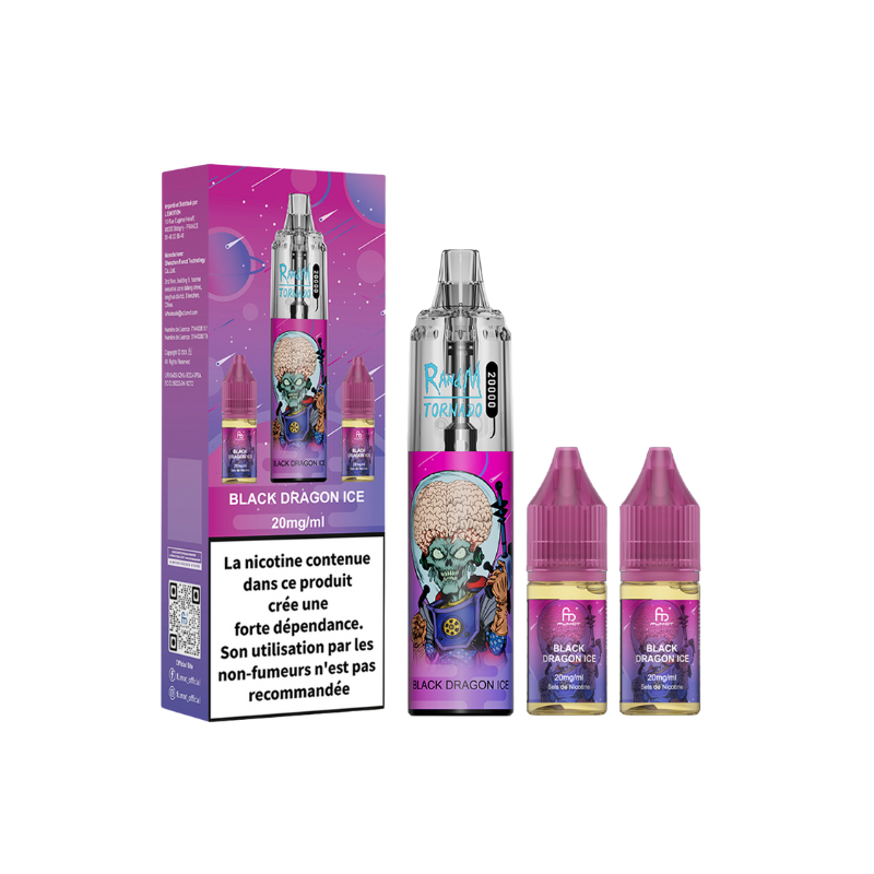 RANDM Tornado 20000 Mars - Kit 2x10ml Dragon Glacé 20mg
