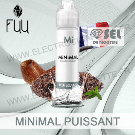 Puissant Grand Format MiNiMAL 50ml 0mg - E-liquide saveur classique avec une touche de noisette