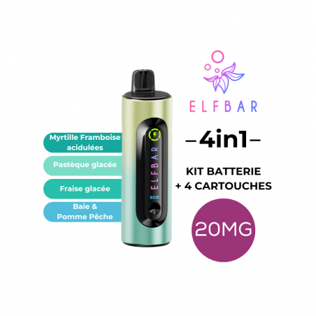Kit 4en1 ELFBAR Édition Signature 20mg
