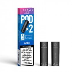 Pack de 2 Pods 4en1 2mL 20mg Elfbar - Myrtille