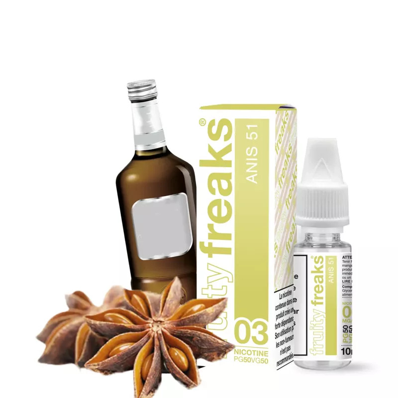 Anis 51 Freaks - E-liquide saveur anis pour cigarette électronique