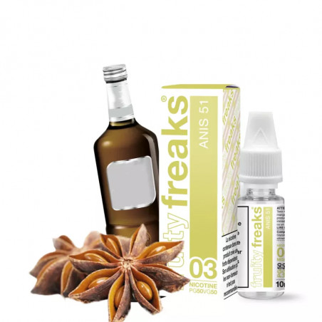 Anis 51 Freaks - E-liquide saveur anis pour cigarette électronique