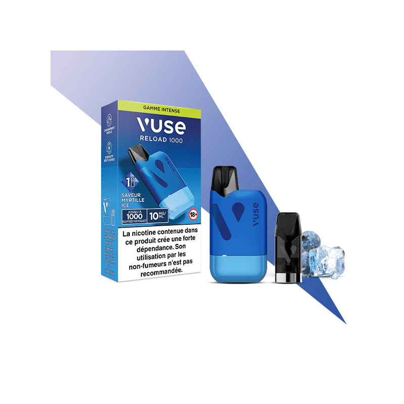 Reload 1000 Vuse Saveur Myrtille Ice