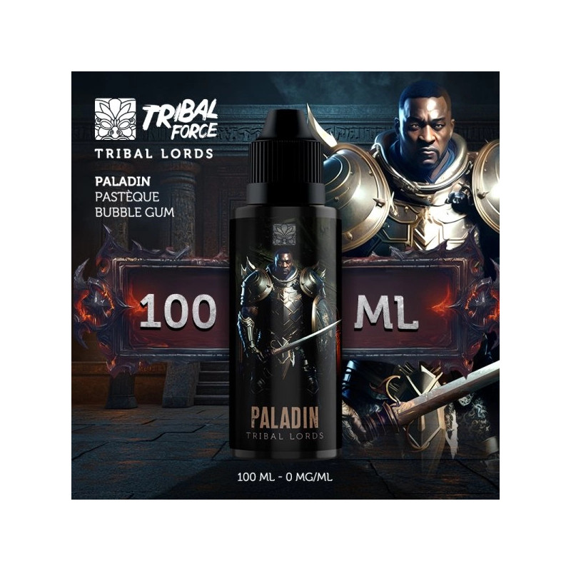 Paladin (Bubblegum à La Pastèque) 0mg 100ml - Tribal Lords by Tribal Force