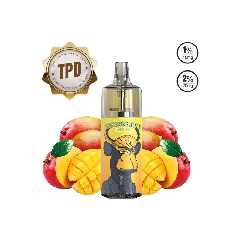 Puff 100% Legal Tornado 10000 Triple Mango 10mg