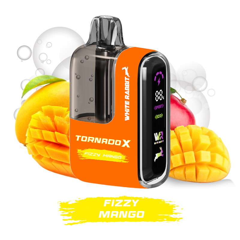 Puff Tornado X 25000 FIZZY MANGO 1% et 2% by Tornado & White Rabbit