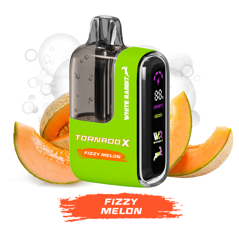 Puff Tornado X 25000 Fizzy Melon 1% et 2% by Tornado & White Rabbit