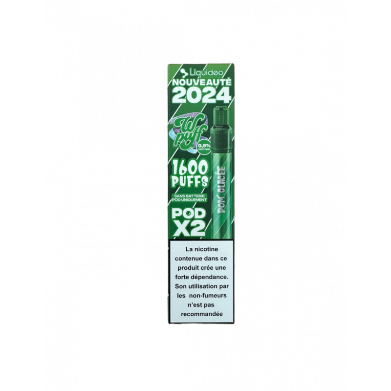 Recharges Pomme Glacée - Liquideo Wpuff Pod 2.0 - Liquideo