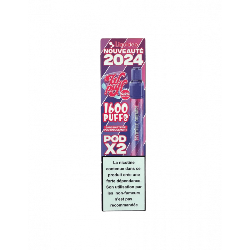 Recharges Myrtille Grenade - Liquideo Wpuff Pod 2.0 - Liquideo