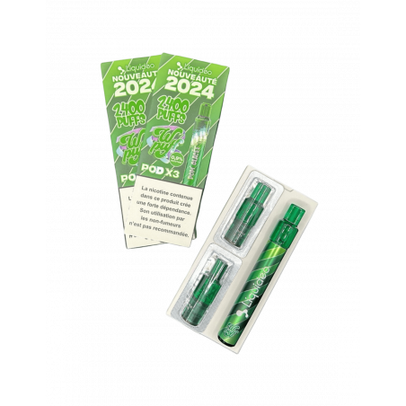 Starter Kit Pomme Glacée - WPuff Pods 2.0 (Batterie + 3 PODS)