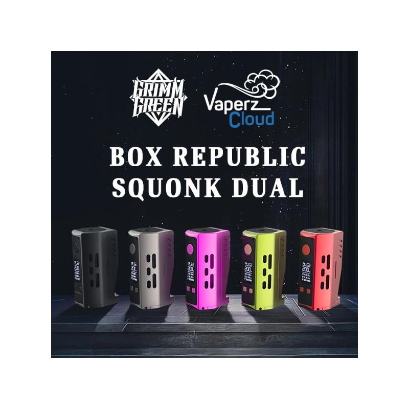 Box Republic Squonk Dual - Grimm Green x Vaperz Cloud