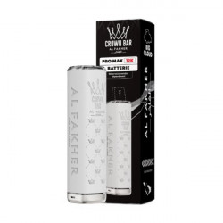 Batterie Pro Max 12k - Crown Bar by Al Fakher blanc avec boite