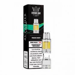 Cartouche Pré-remplie Pro Max 12k 20mg 10+2ml - Fresh Mint | Vape Rafraîchissante avec Crown Bar by Al Fakher