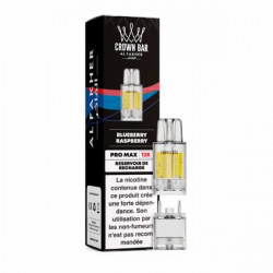Cartouche Pré-remplie Pro Max 12k 20mg 10+2ml - Blueberry Raspberry | Vape Rafraîchissante avec Crown Bar by Al Fakher