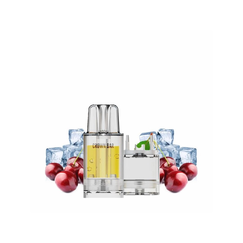 Cartouche Pré-remplie Pro Max 12k 20mg 10+2ml - Cherry Ice | Vape Rafraîchissante avec Crown Bar by Al Fakher