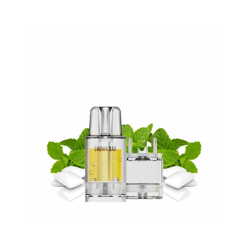 Cartouche Pré-remplie Pro Max 12k 20mg 10+2ml - Gum Mint | Vape Rafraîchissante avec Crown Bar by Al Fakher