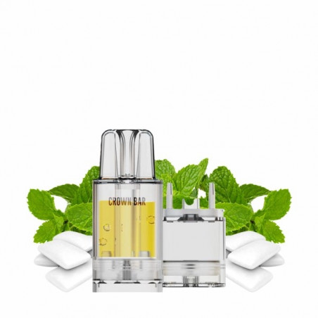 Cartouche Pré-remplie Pro Max 12k 20mg 10+2ml - Gum Mint | Vape Rafraîchissante avec Crown Bar by Al Fakher