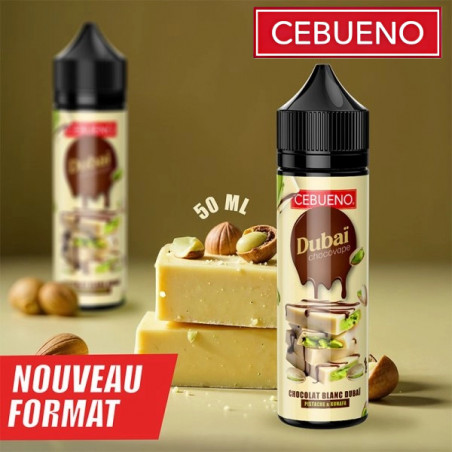 Dubaï Chocovape White 0mg - E-liquide gourmand - Cebueno - 50ml