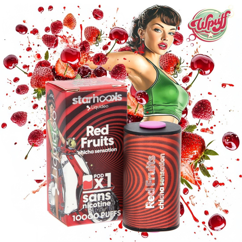 Cartouche Red Fruits / 1pcs - Starhooks Liquideo | Fruits Rouges - Vape Longue Durée