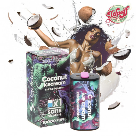Cartouche Coconut Ice Cream / 1pcs - Starhooks Liquideo | Crème Glacée Coco