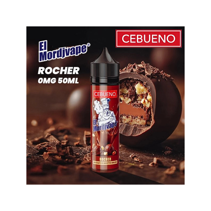 El Mordjvape Rocher 0mg - E-liquide gourmand - Cebueno - 50ml