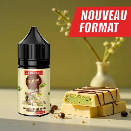 Concentré Dubaï Chocovape White 30ml - Cebueno - Arôme gourmand chocolat blanc azerty noisette