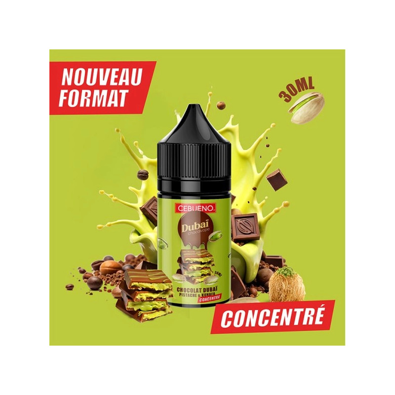 Concentré Dubaï Chocovape 30ml - Cebueno - Arôme gourmand chocolat noir azerty pistache