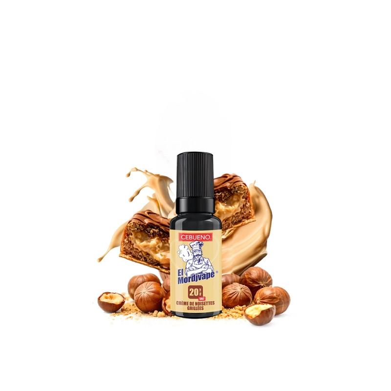 El Mordjvape Nic Salt 20mg 10ml - Cebueno - E-liquide pâte à tartiner azerty noisette grillée