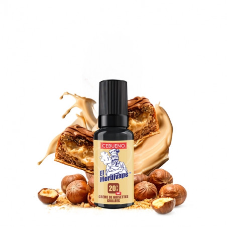 El Mordjvape Nic Salt 20mg 10ml - Cebueno - E-liquide pâte à tartiner azerty noisette grillée