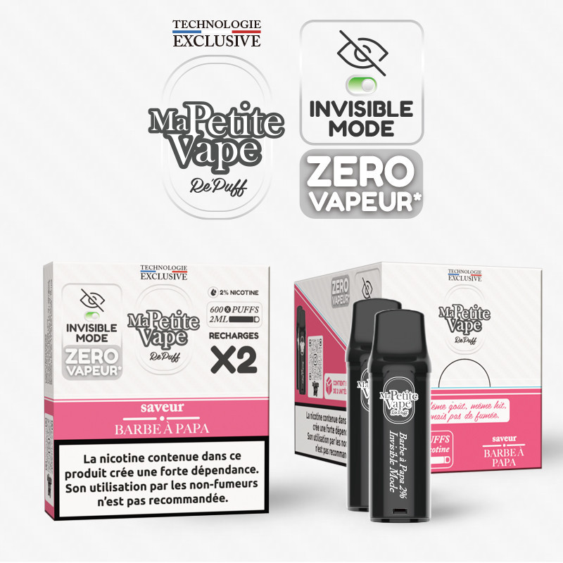 Barbe à Papa - Cartouche Repuff Smokeless - Ma Petite Vape