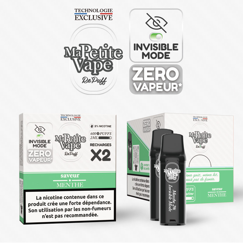 Menthe - Cartouche Repuff Smokeless - Ma Petite Vape