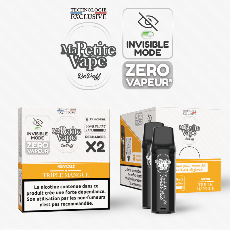 Triple mangue - Cartouche Repuff Smokeless - Ma Petite Vape