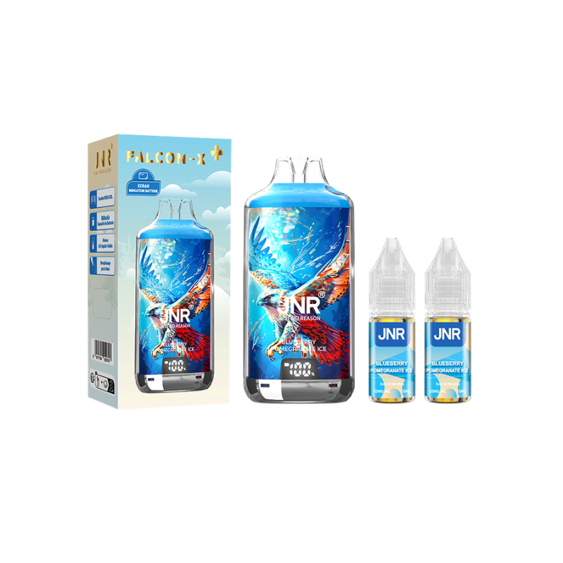 Kit Falcon X 28000 JNR - Blueberry Pomegranate Ice - 2x10ml 20mg