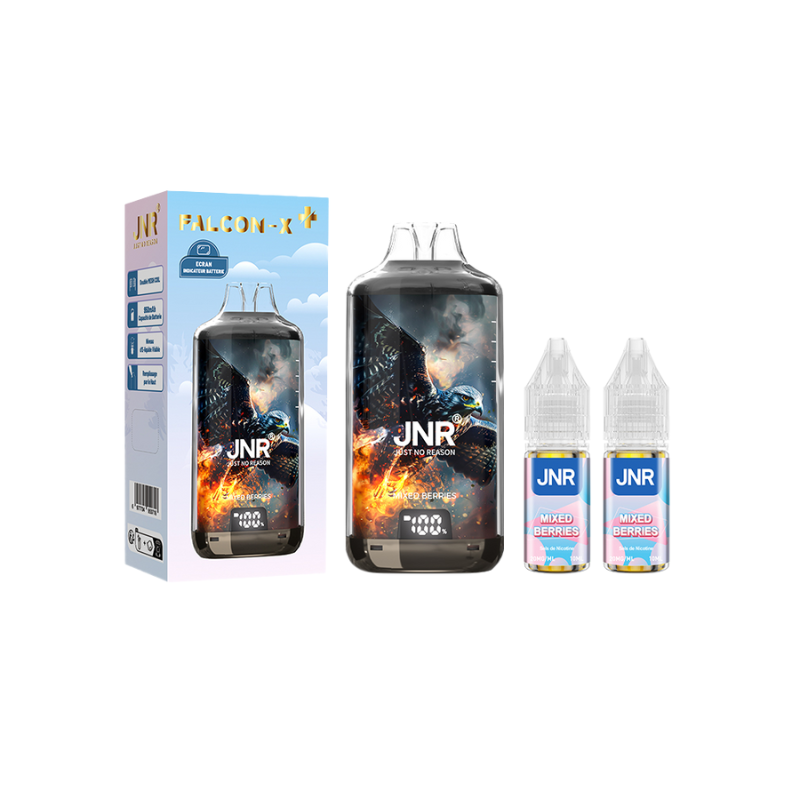 Kit Falcon X 28000 JNR - Mixed Berries - 2x10ml 20mg