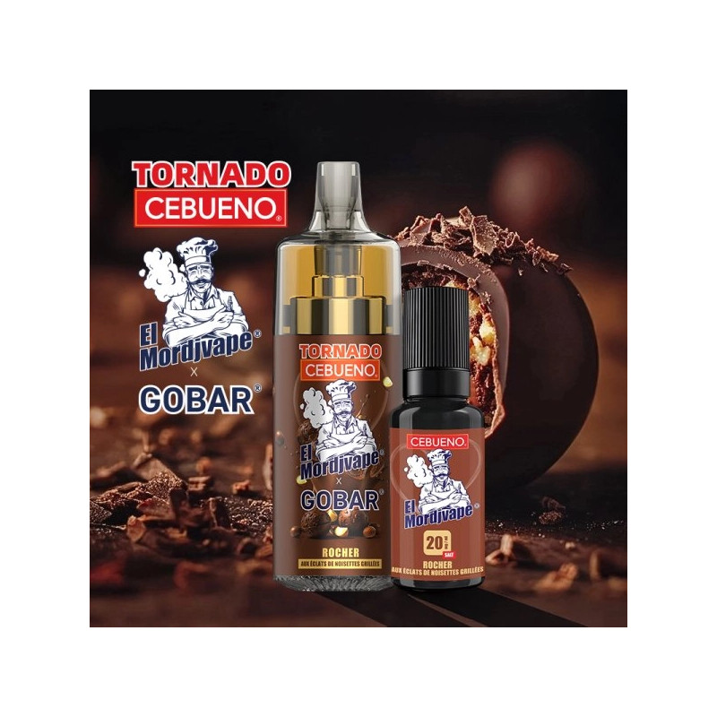 El Mordjvape Chocovape 0.7 Ohm 20mg - Cebueno x Tornado 10000 by Gobar