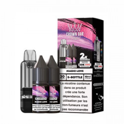Magic Love - Cartouche Cubic 30k 20ml avec 2 x E-liquides 20mg 10ml - Crown Bar by Al Fakher