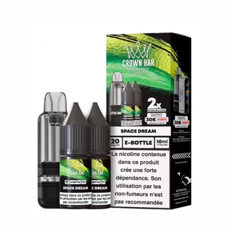 Space Dream - Cartouche Cubic 30k 20ml avec 2 x E-liquides 20mg 10ml - Crown Bar by Al Fakher