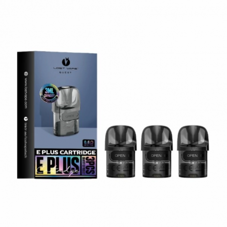 Pack de 3 cartouches 3ml E-Plus Lost Vape