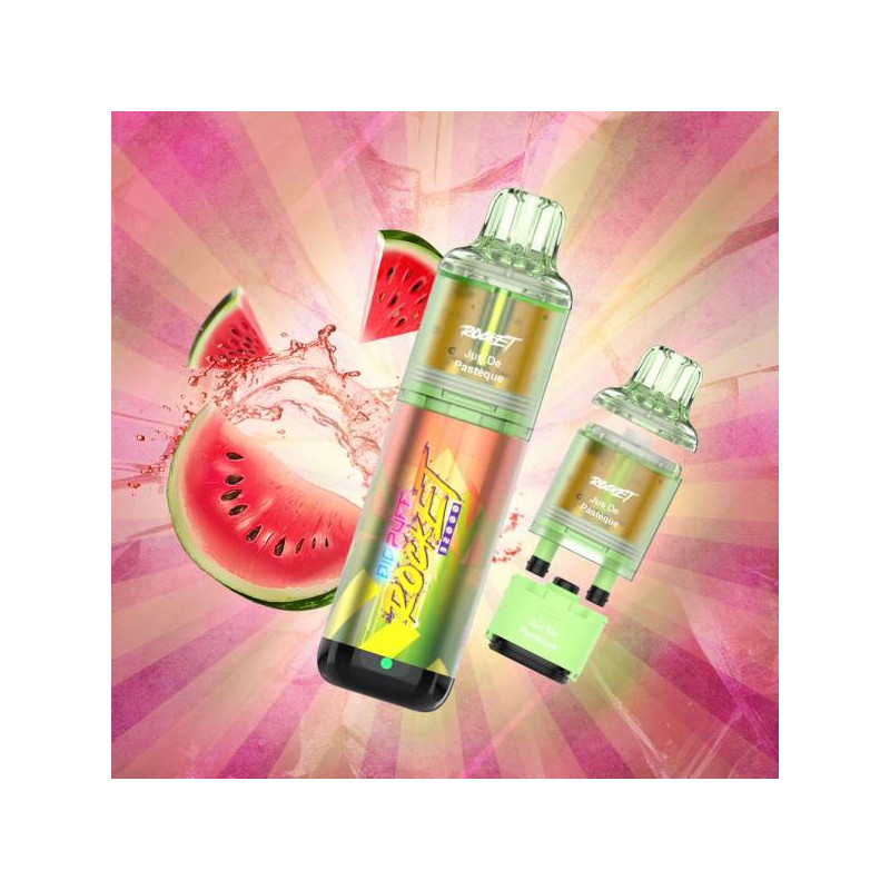 Big Puff Rocket 32000 2% - Big Puff (1 batterie + 2 pods) Jus Pastèque