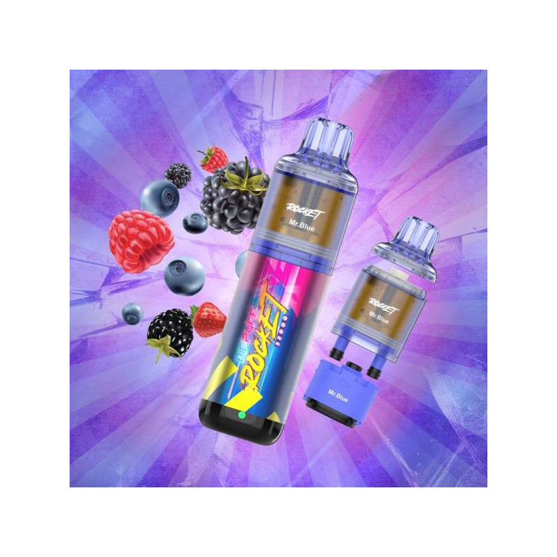 Big Puff Rocket 32000 2% - Big Puff (1 batterie + 2 pods) Mr Blue