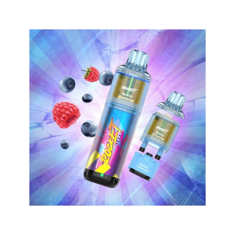Big Puff Rocket 32000 2% - Big Puff (1 batterie + 2 pods) Myrtille Framboise