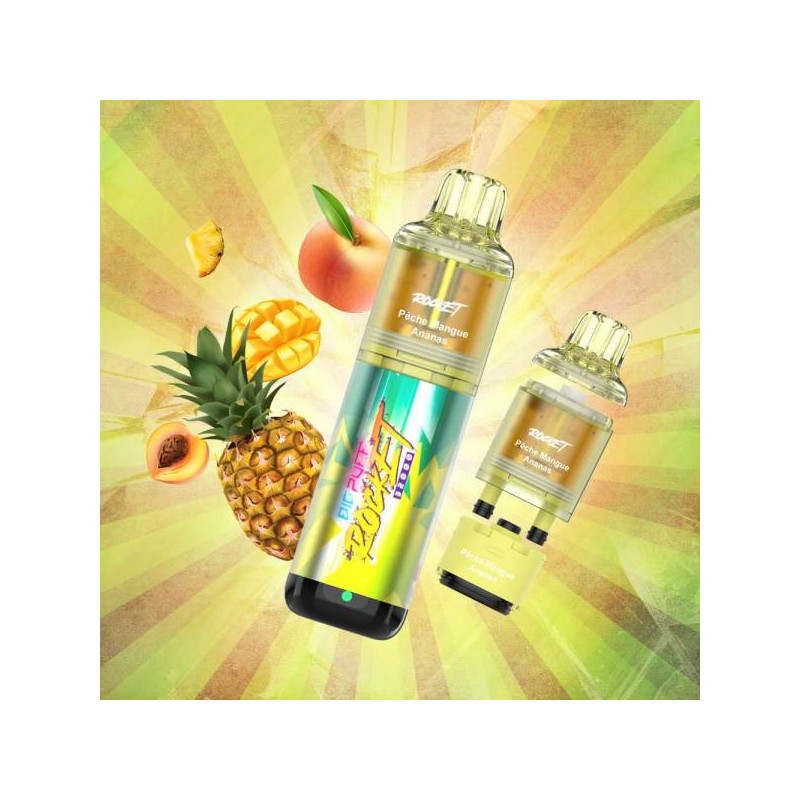 Big Puff Rocket 32000 2% - Big Puff (1 batterie + 2 pods) Pêche Mangue Ananas