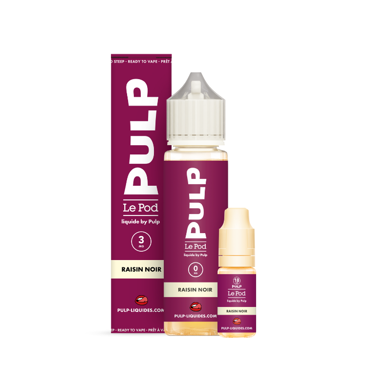 Pack 60ml Raisin Noir Le Pod Liquide Pulp