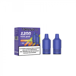 Pack de 2 Pods Tornado Mini 2ml 20mg Kiwi Fruit de la Passion Goyave