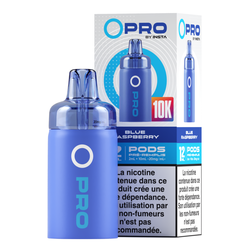 Cartouche OPRO IA 10000 Refill 10 2ml 20mg Instafill - Framboise Bleue