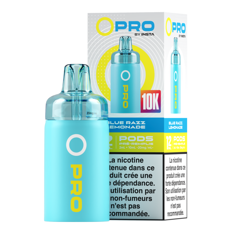 Cartouche OPRO IA 10000 Refill 10 2ml 20mg Instafill - Limonade Framboise Bleu