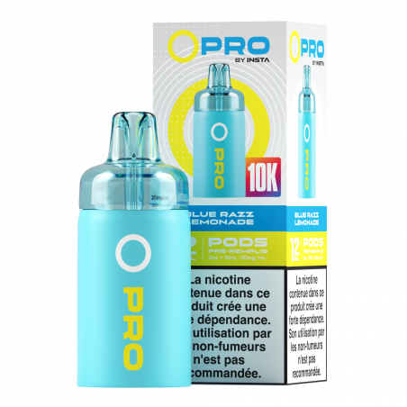 Cartouche OPRO IA 10000 Refill 10 2ml 20mg Instafill - Limonade Framboise Bleu
