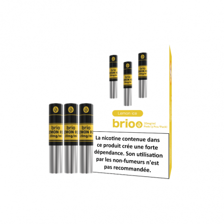 Pack de 3 Pods Brio 1ml 20mg Da One - Citron Glacé